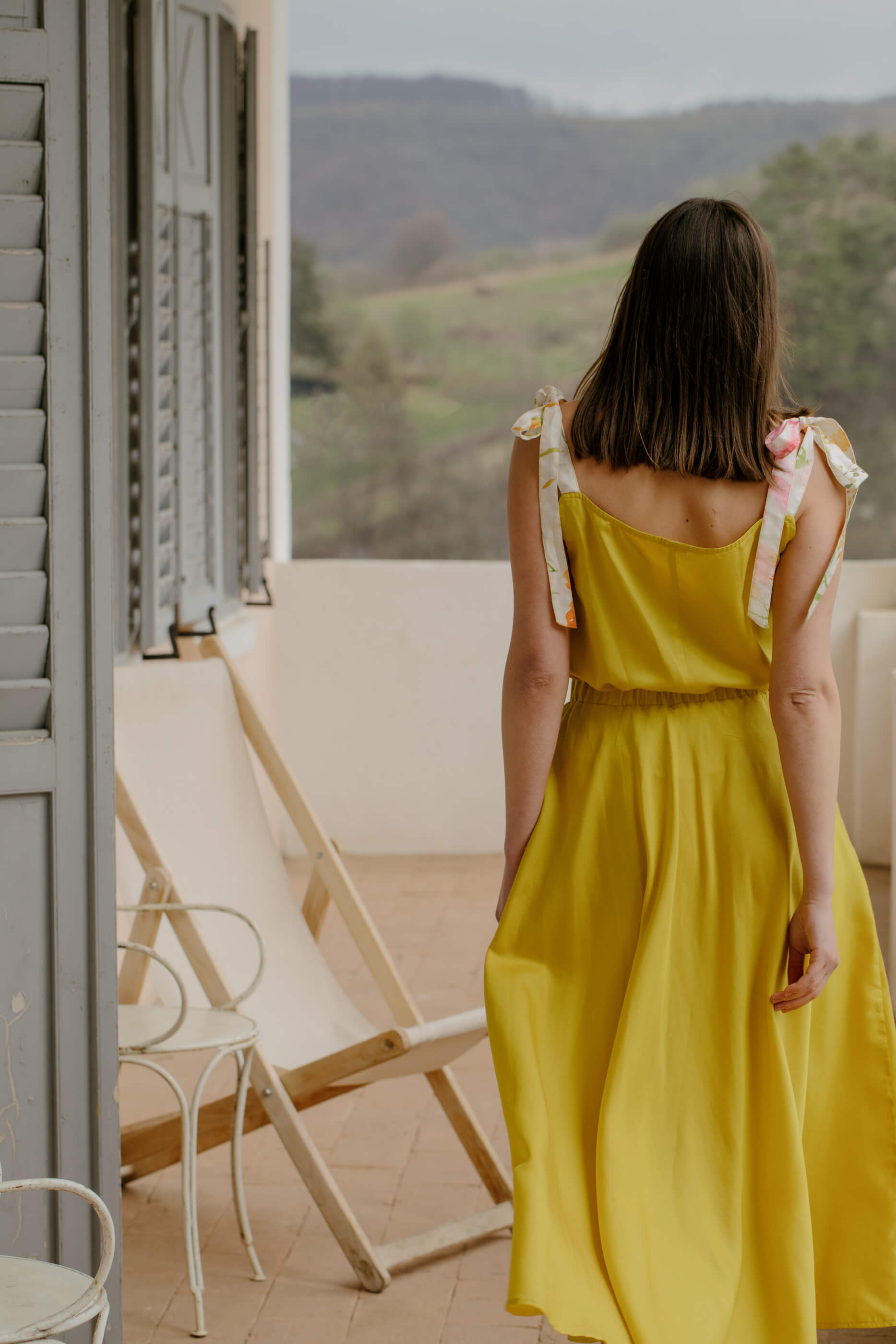 Citrone Tank Top Made of Natural Silk and Organic Cotton
