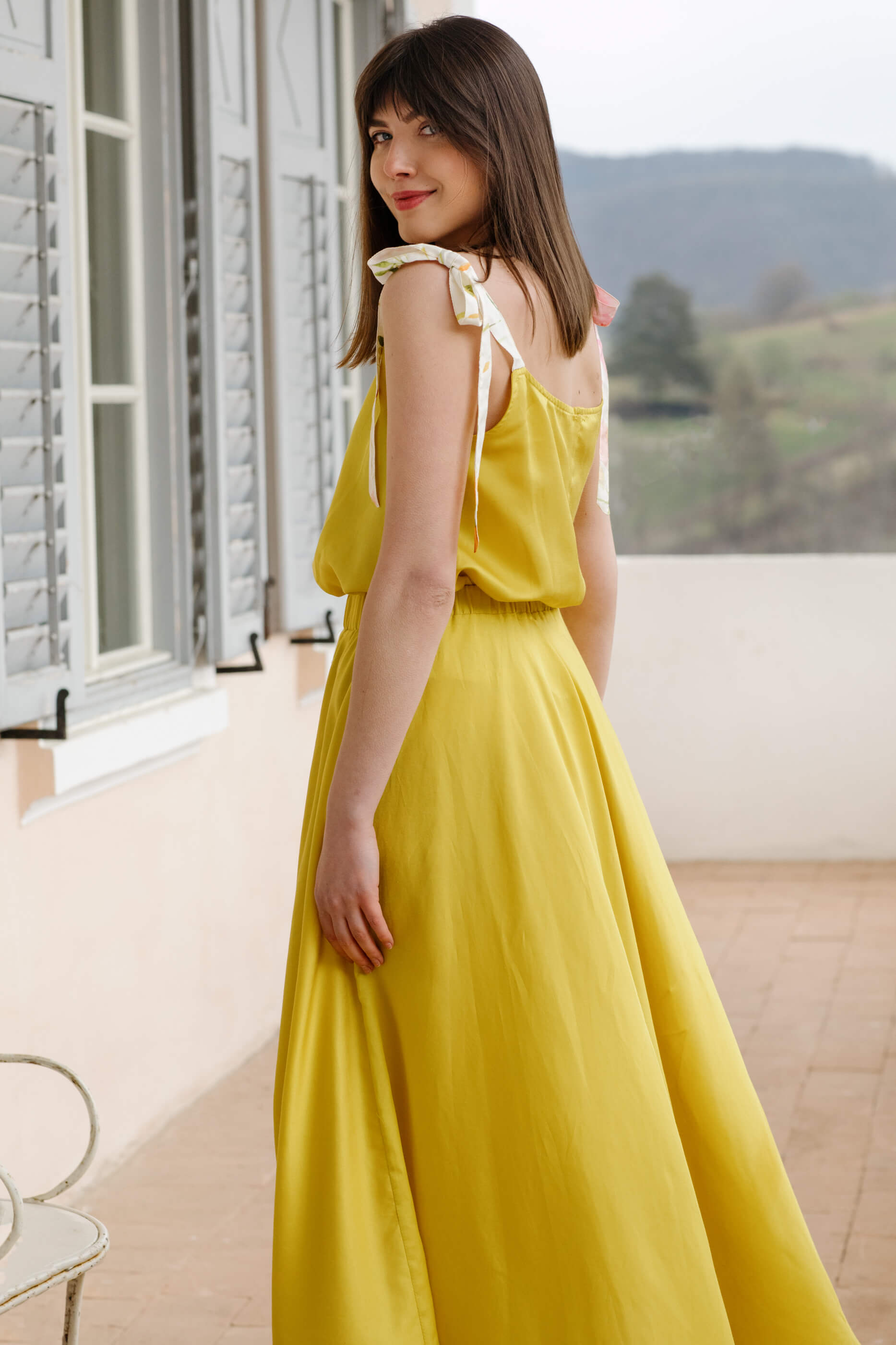 Citrone Tank Top Made of Natural Silk and Organic Cotton