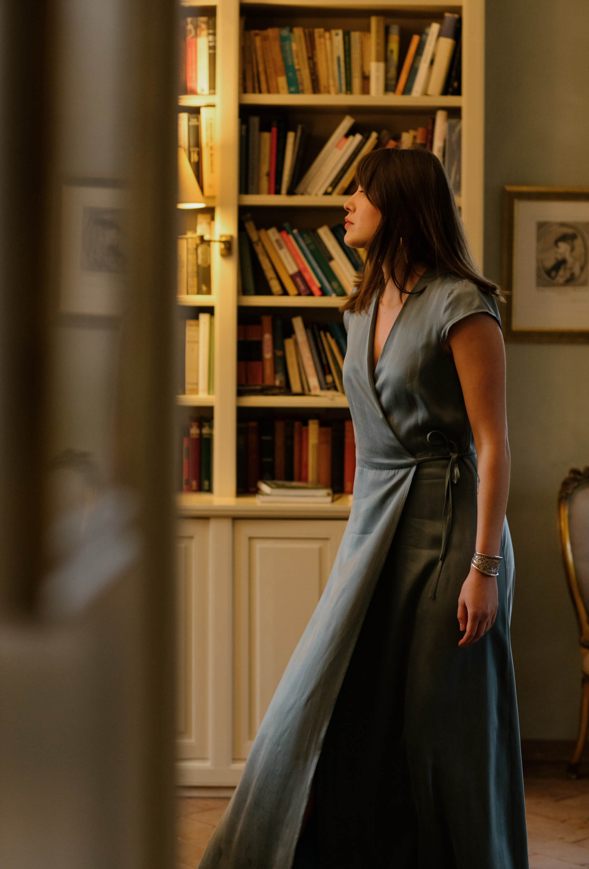 MICHELLE Wrap Cupro Dress