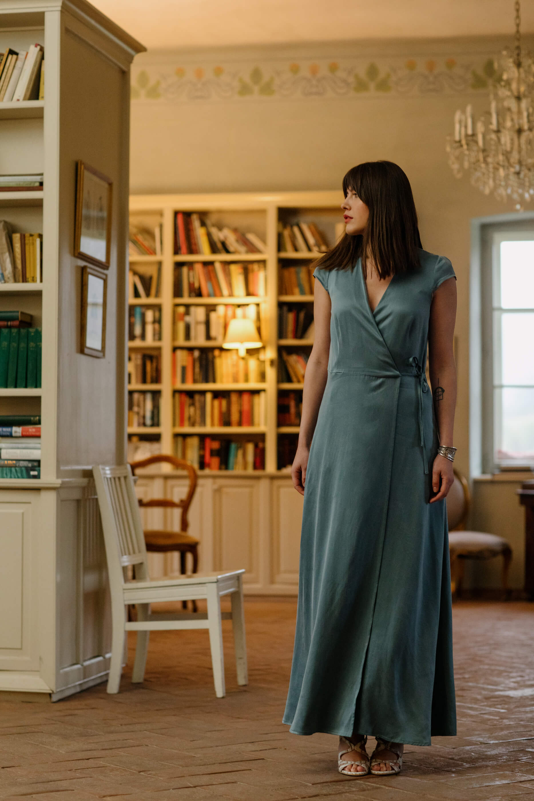 MICHELLE Wrap Cupro Dress
