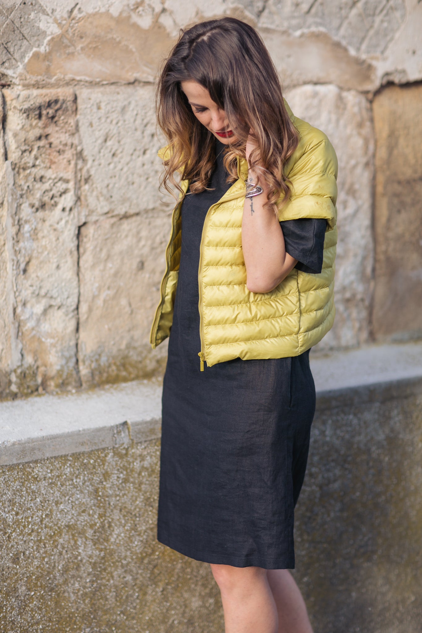 Oh Happy Day Linen Dress Black
