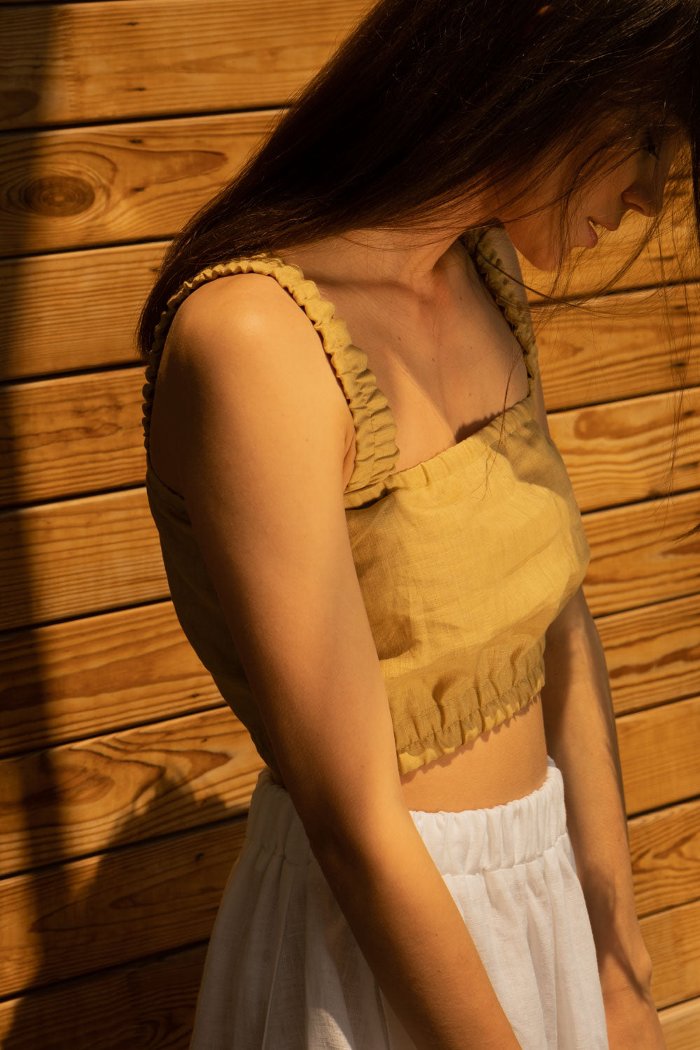 Linen crop top