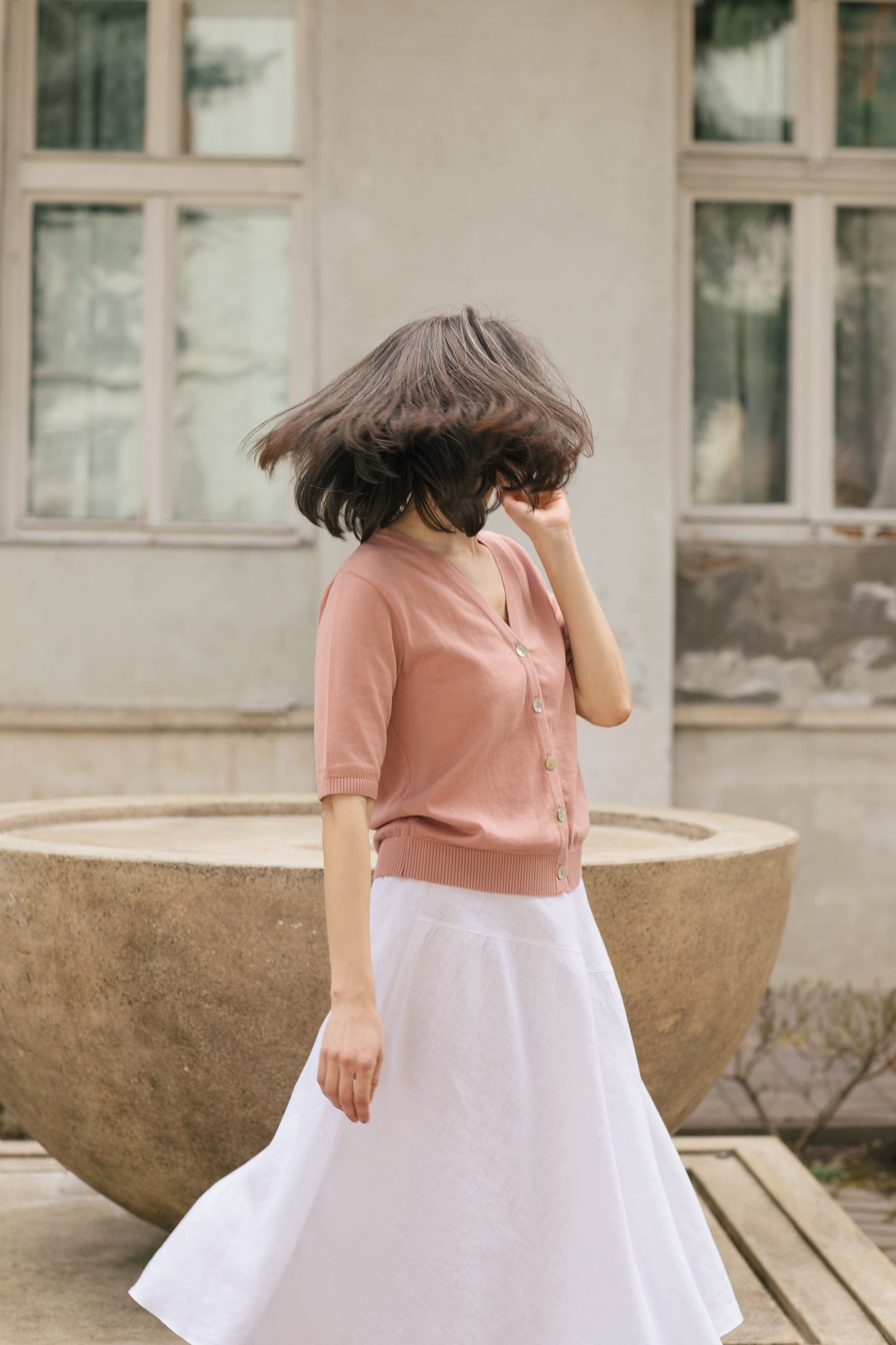Lucille Full Midi Linen Skirt