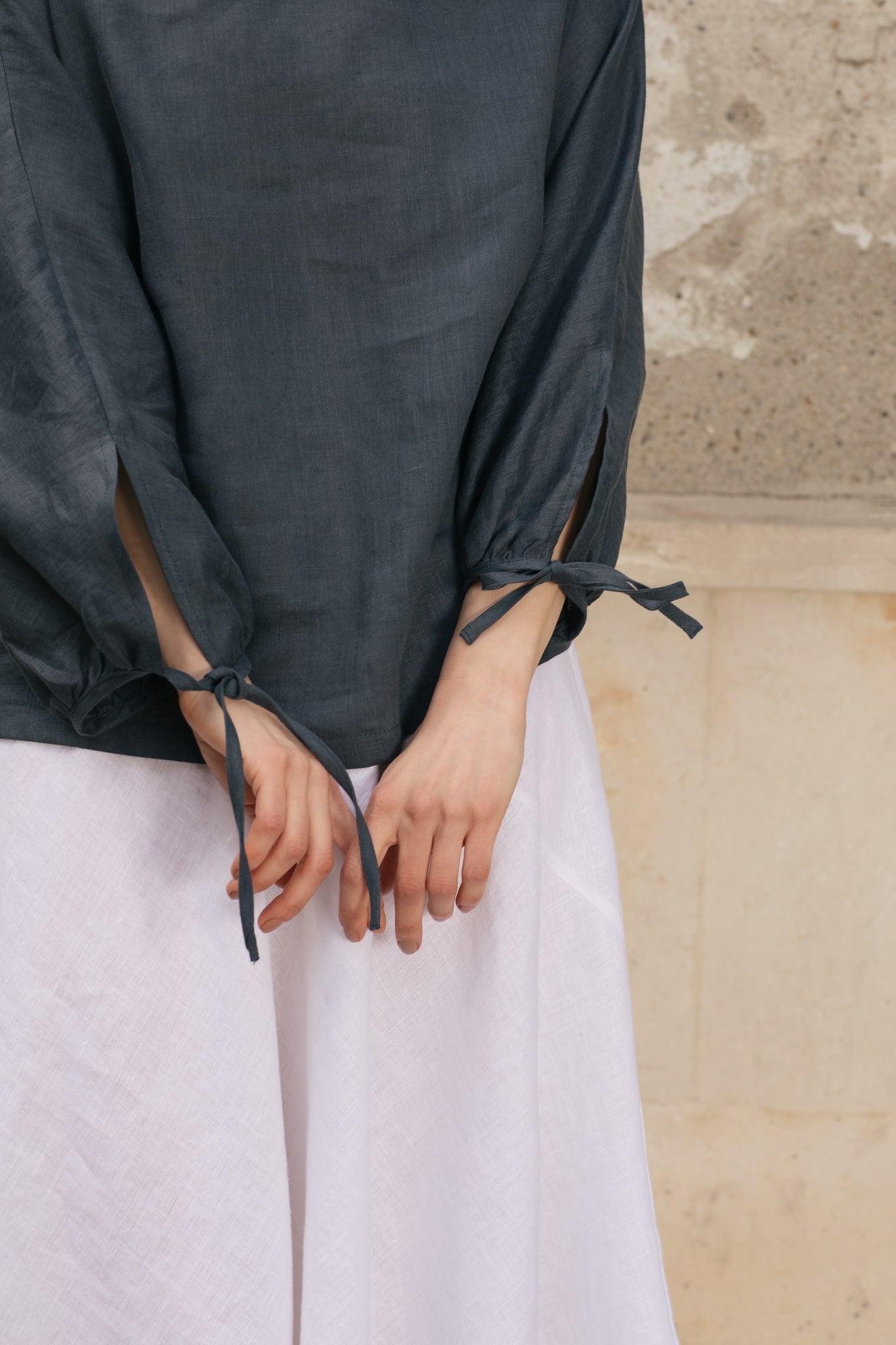 Helene Linen Blouse Black