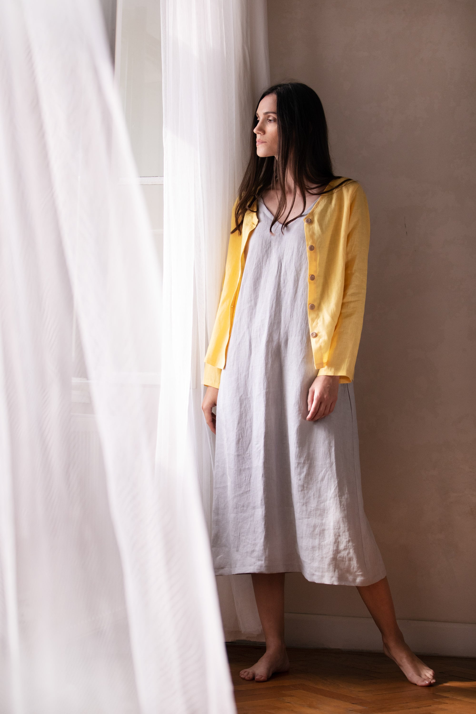 Katelyn Relaxed Fit Buttoned Blouse Sunny Yellow