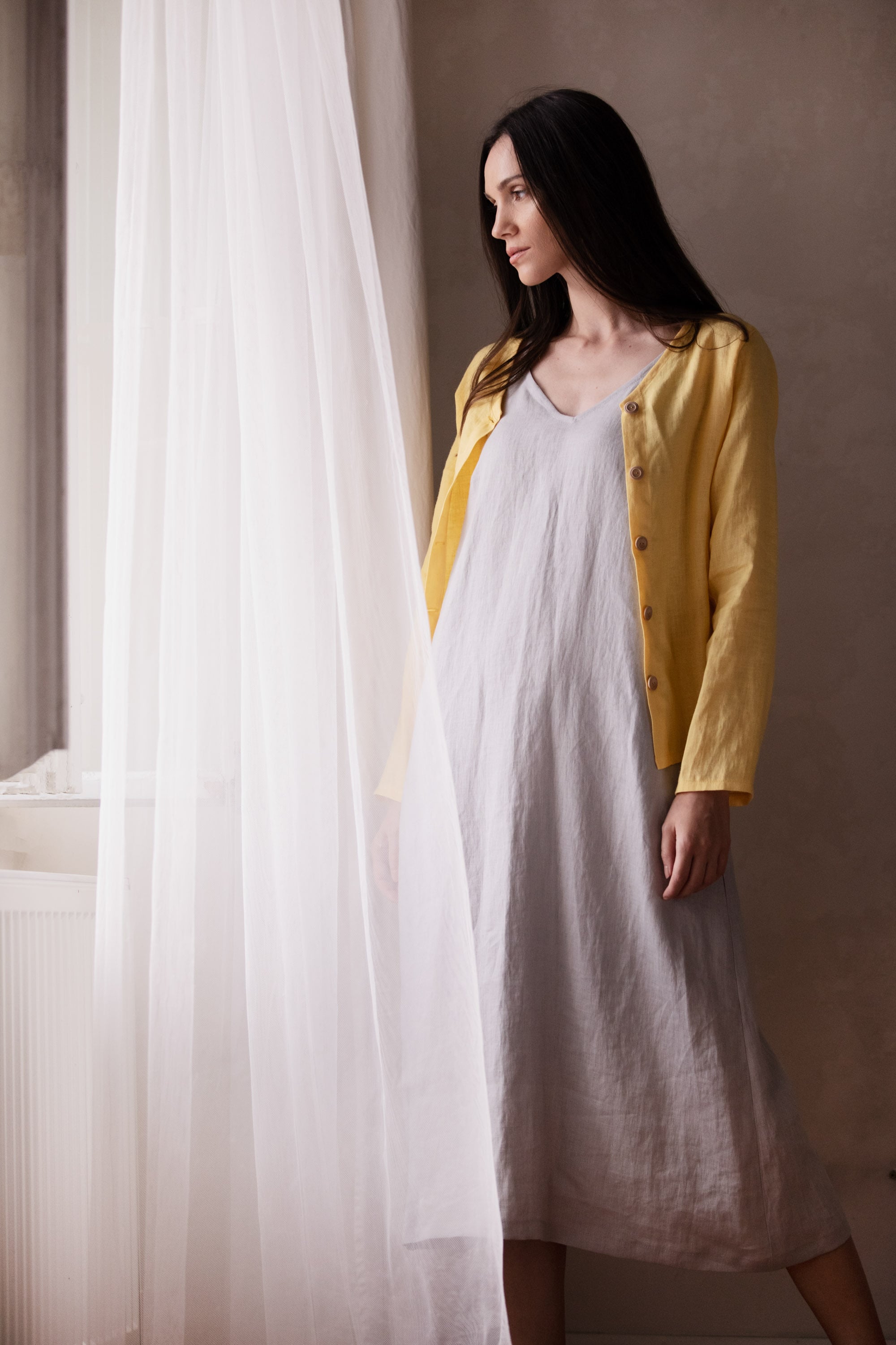 Katelyn Relaxed Fit Buttoned Blouse Sunny Yellow