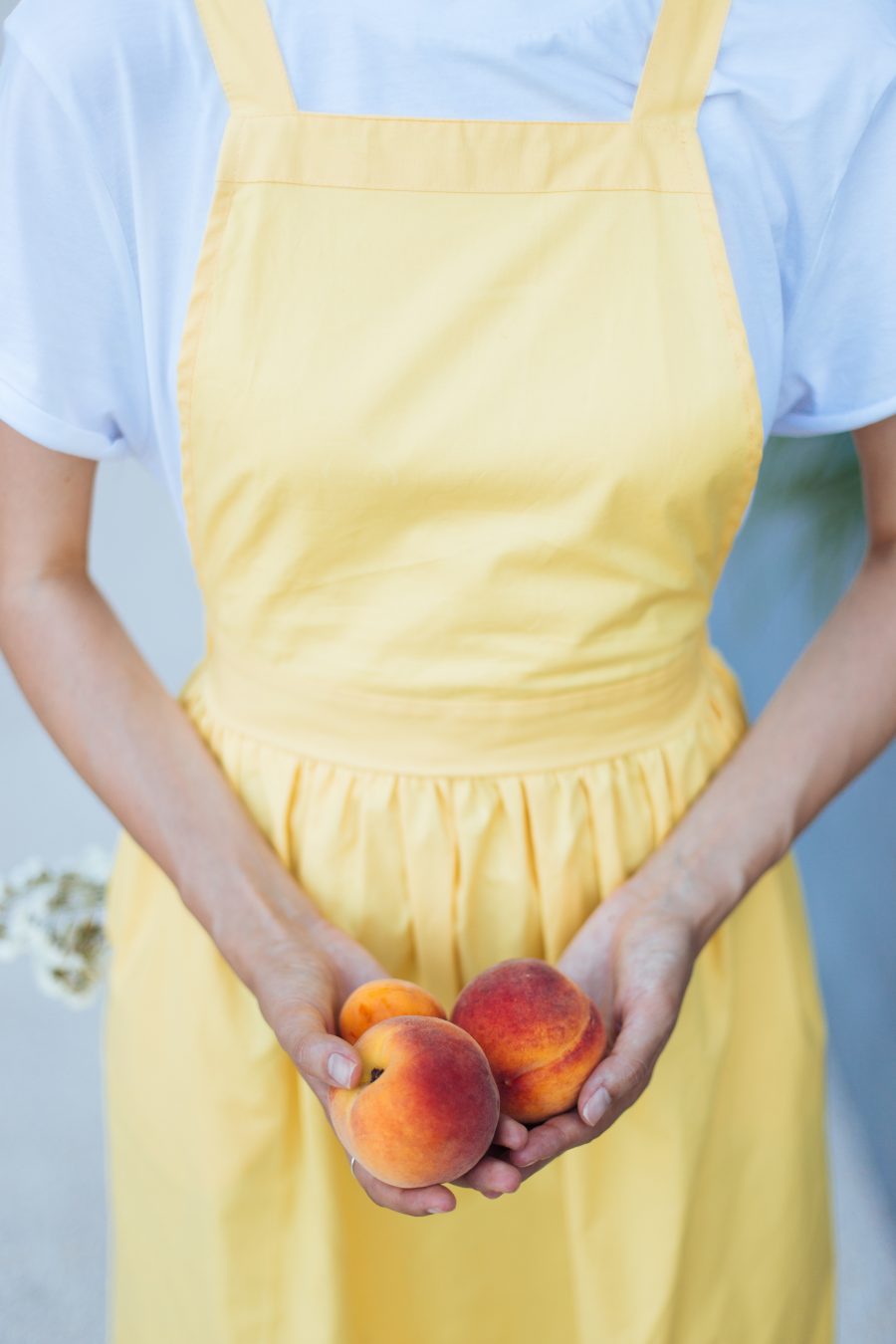 Organic Cotton Pinafore Skirt Yellow
