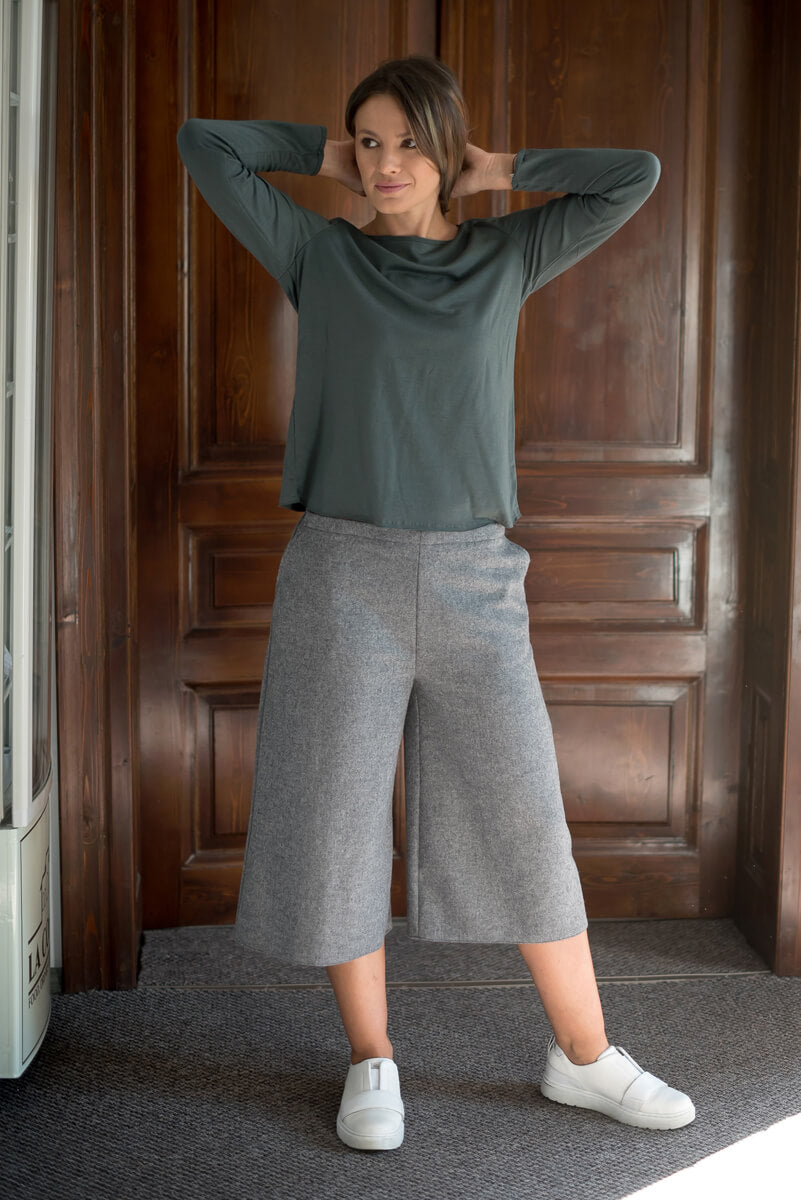 Bluză Din Jerseu De Lână Merinos Extrafină Organică