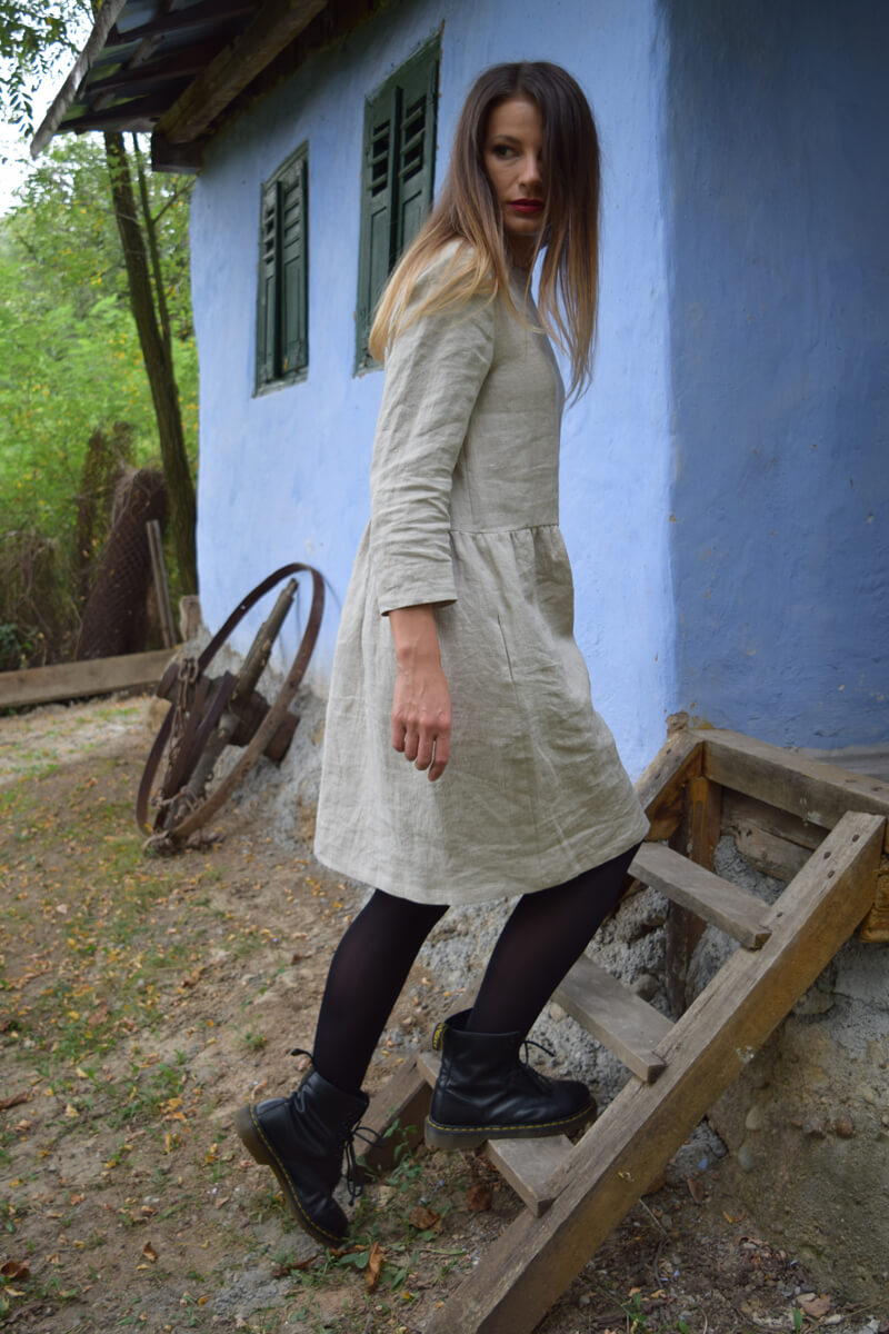 linen-dress