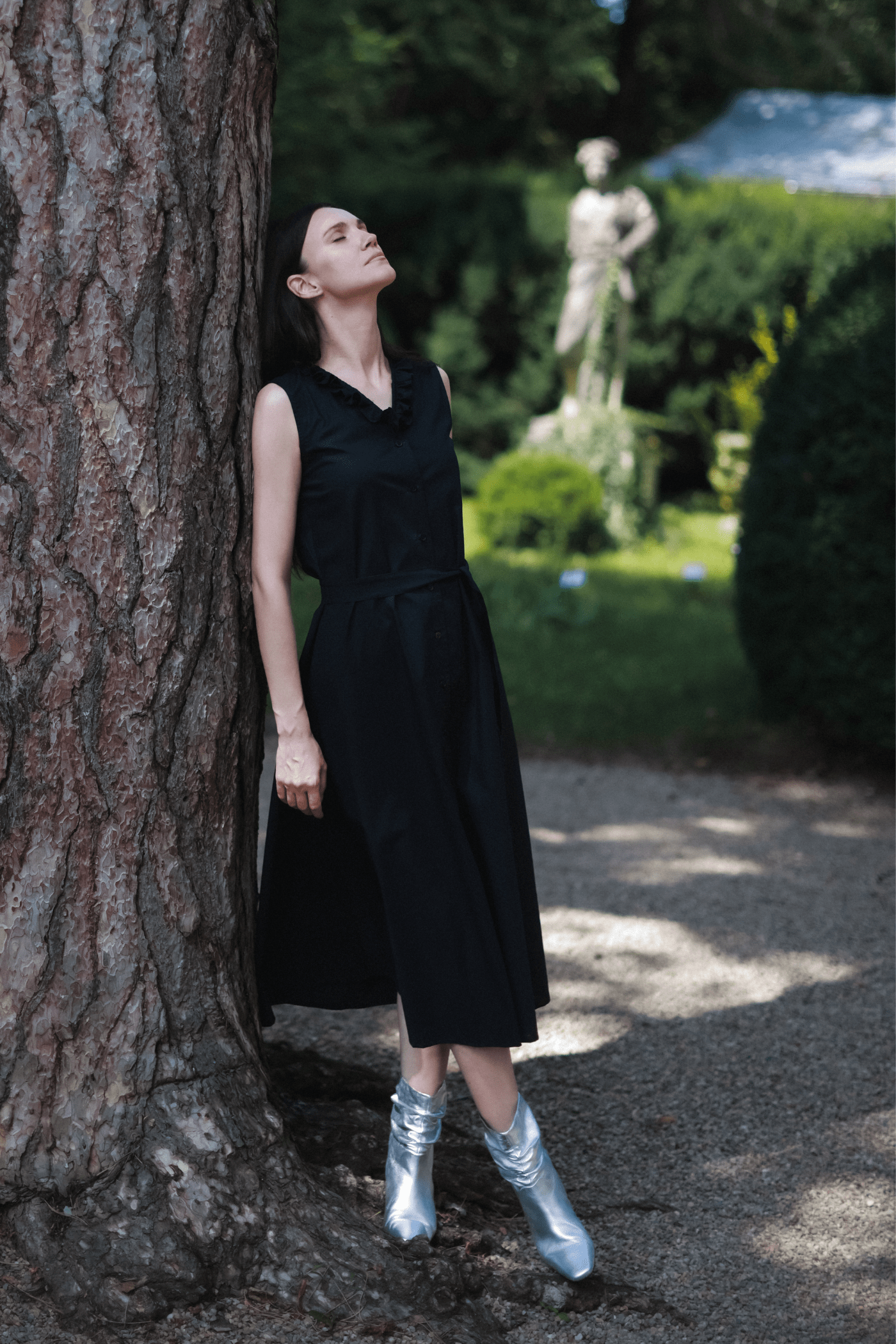 Rochie Lungă Din Poplin de Bumbac Organic Anemone