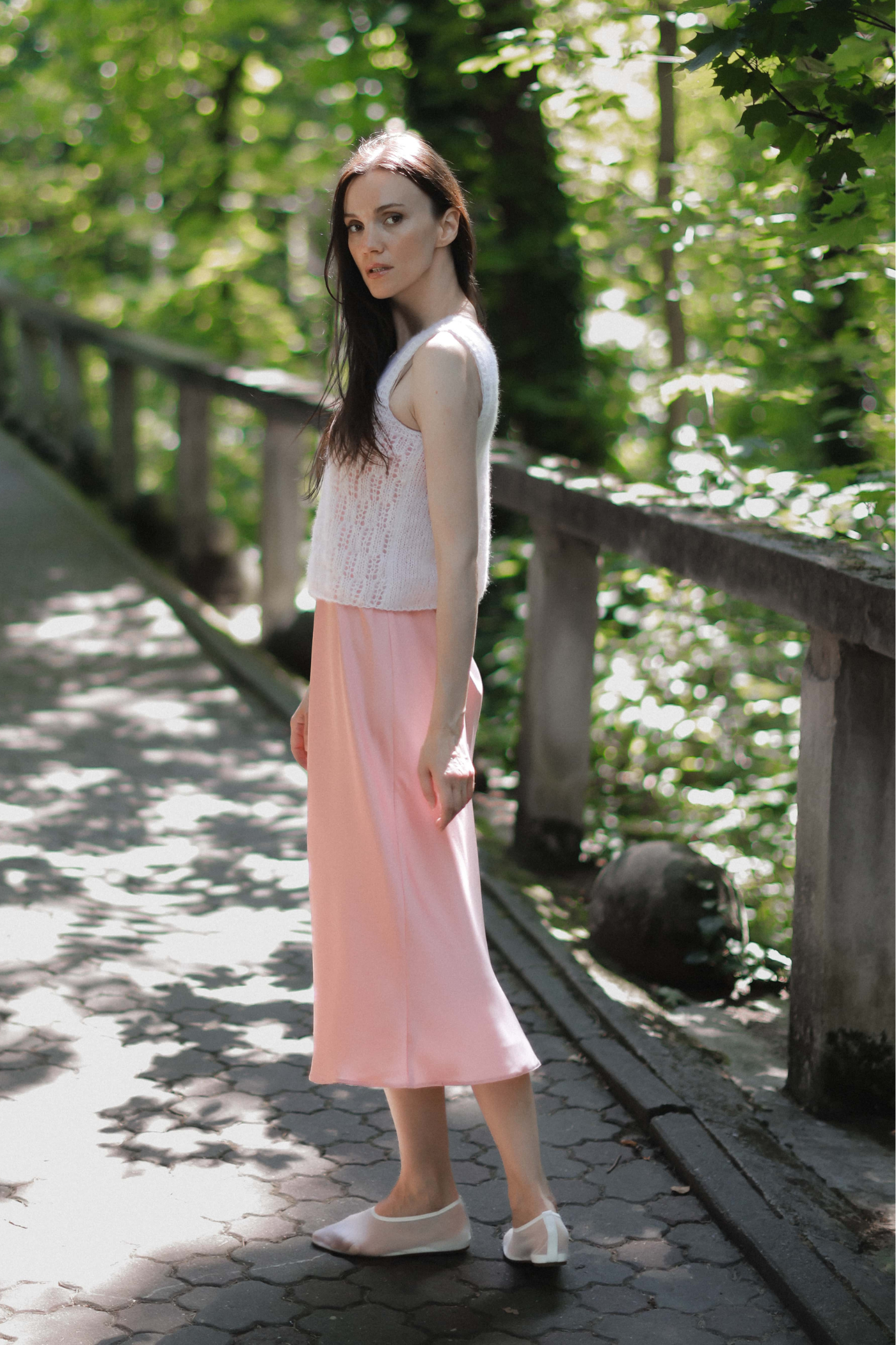  Mohair and Natural Silk Knitted Top