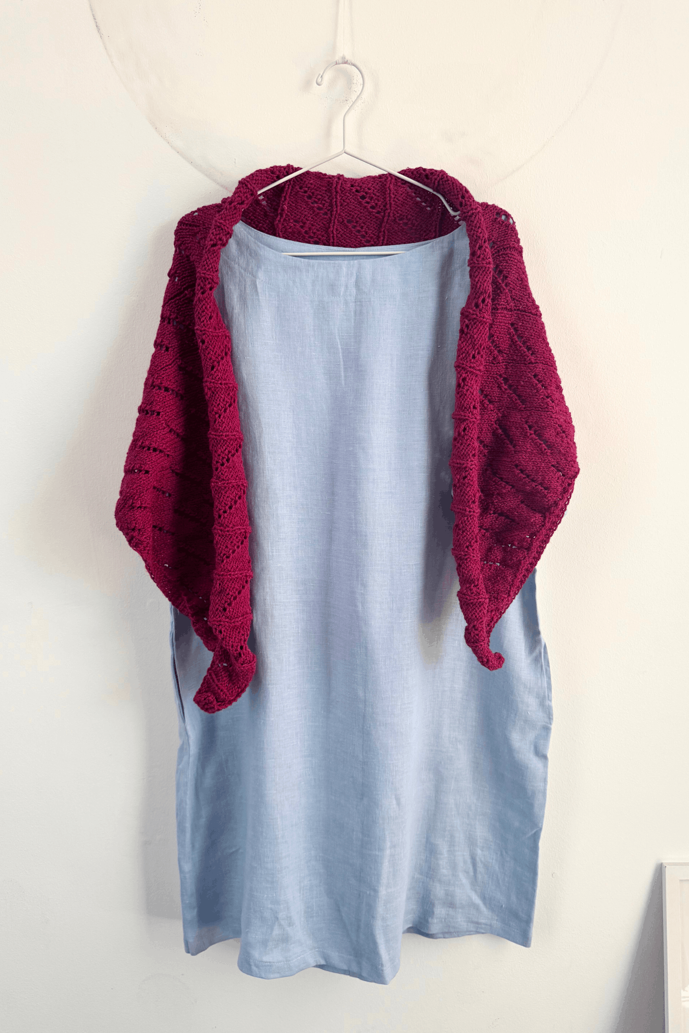 Șal Tricotat Manual din Lână FERIGA