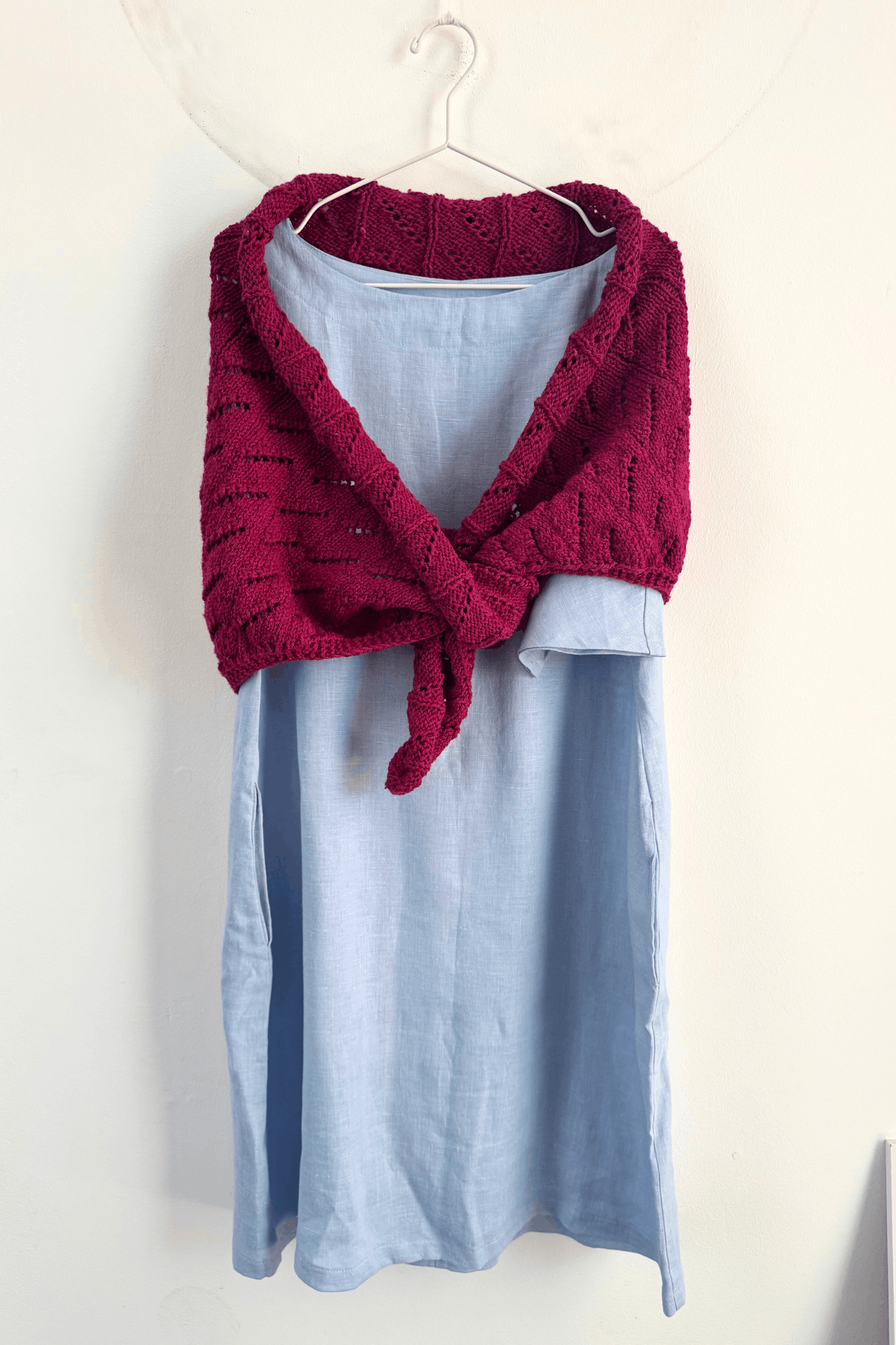 Șal Tricotat Manual din Lână FERIGA