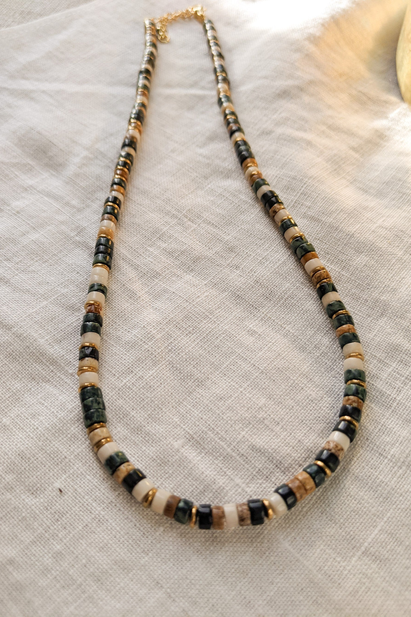 Natural stone necklace