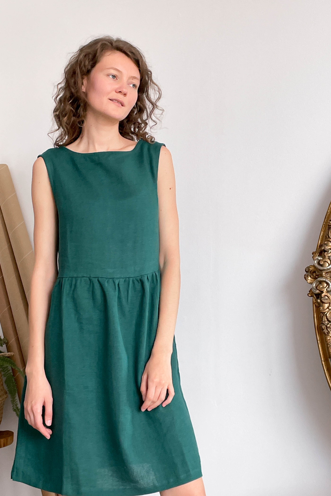 Rochie De In Fără Mâneci Vera Verde Brad