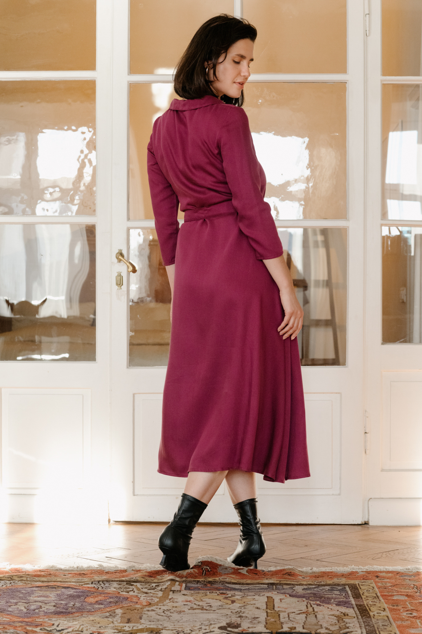 TENCEL™ Shirt Dress Marla Plum