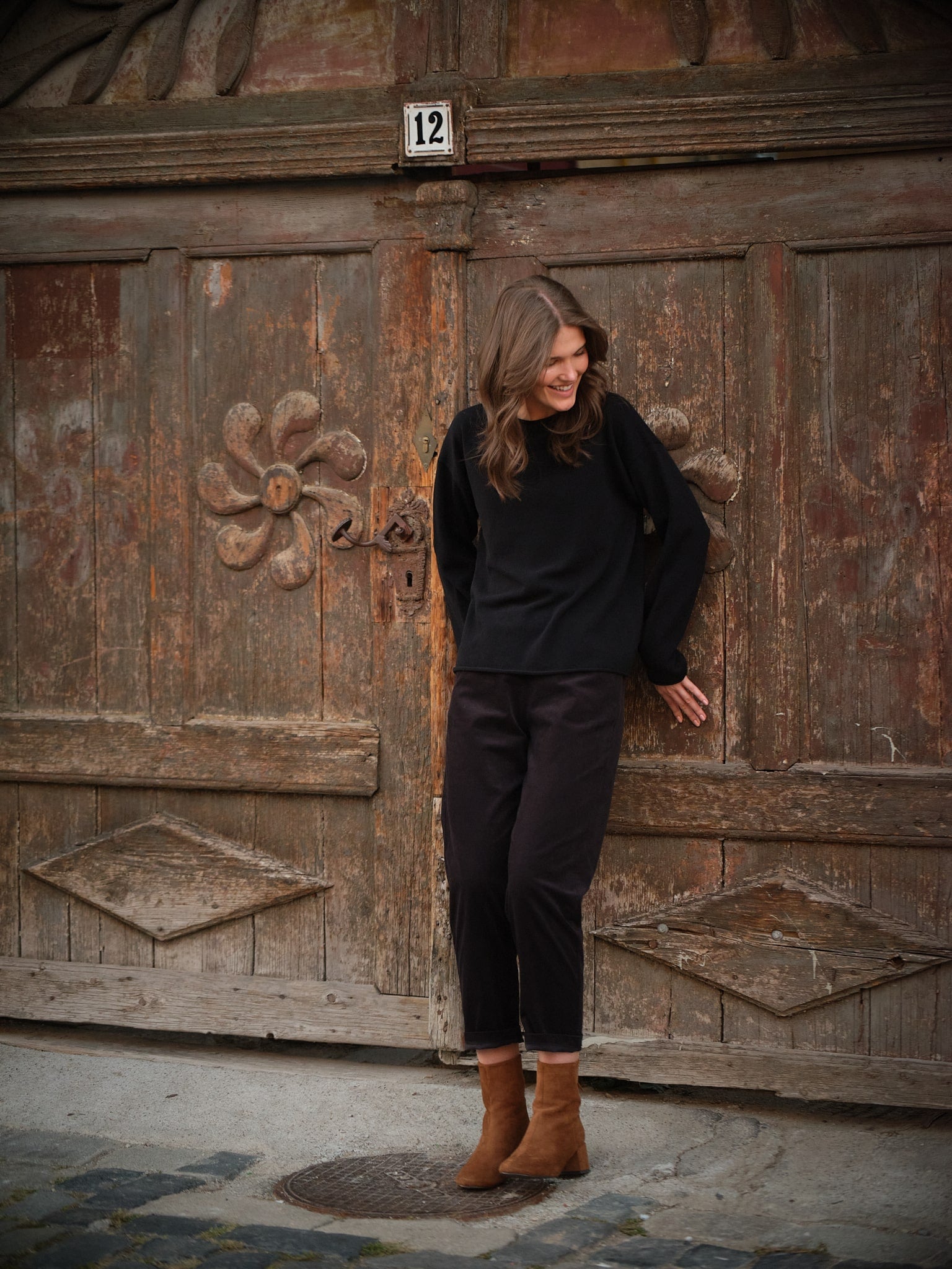 Pantaloni Din Catifea Reiata Bumbac London