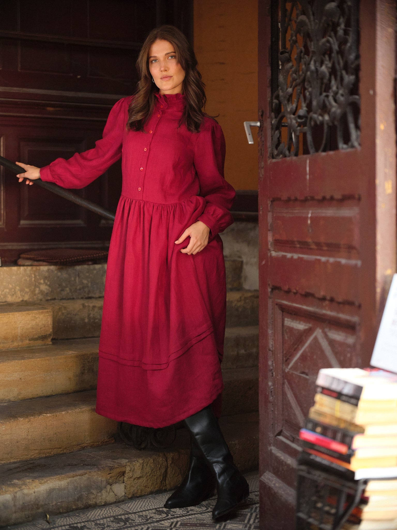 Rochie din In Runa Bordo