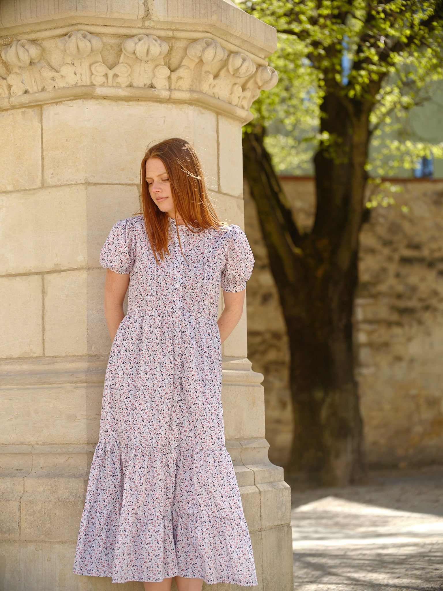 Chloe Organic Cotton Floral Dress