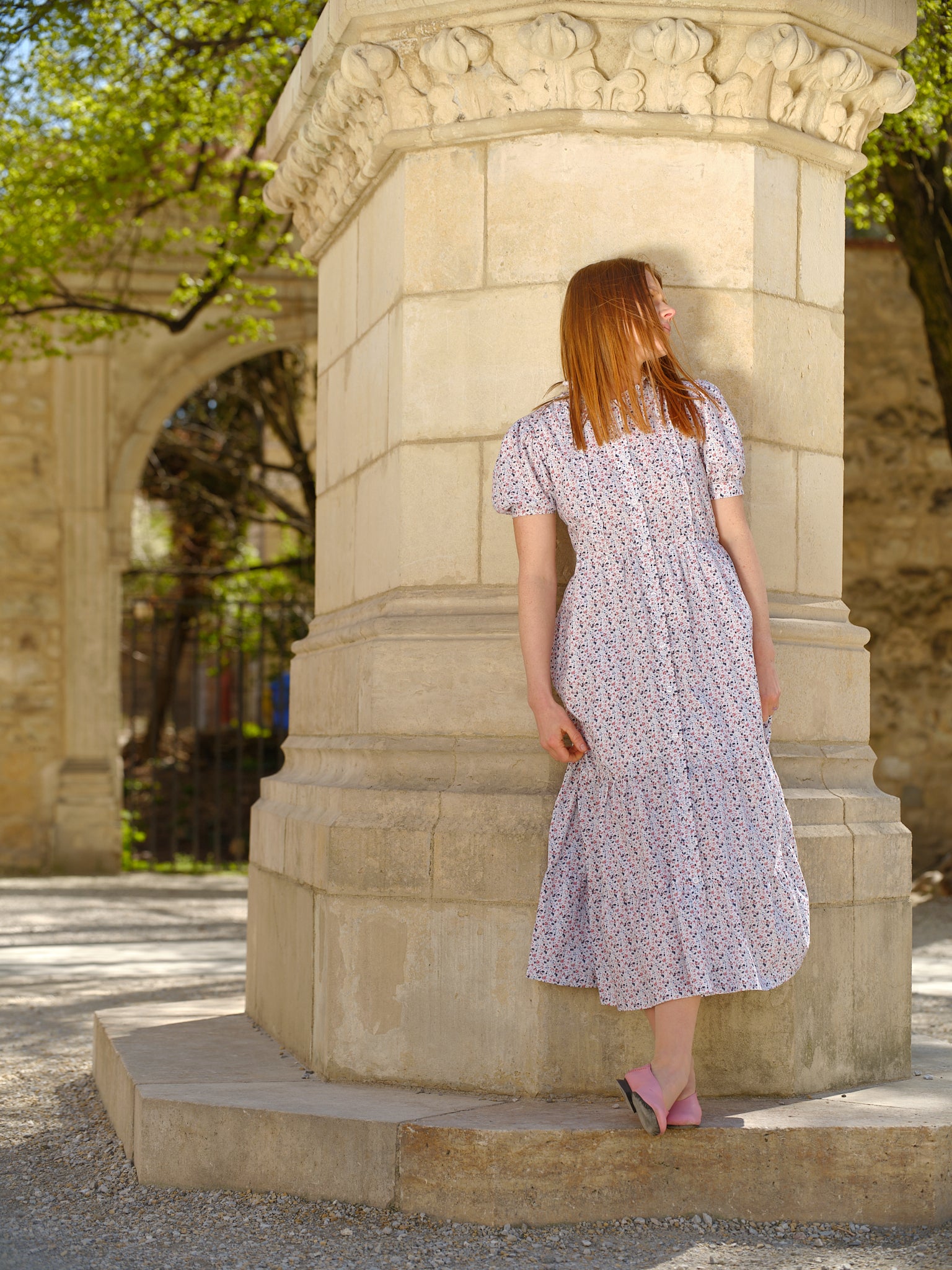 Chloe Organic Cotton Floral Dress