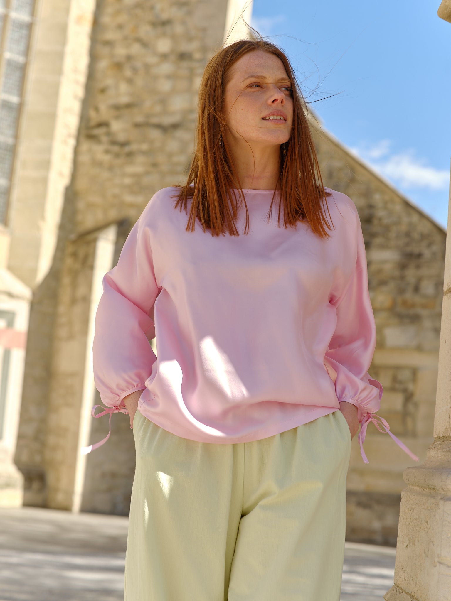 Linen blouse HELENE White