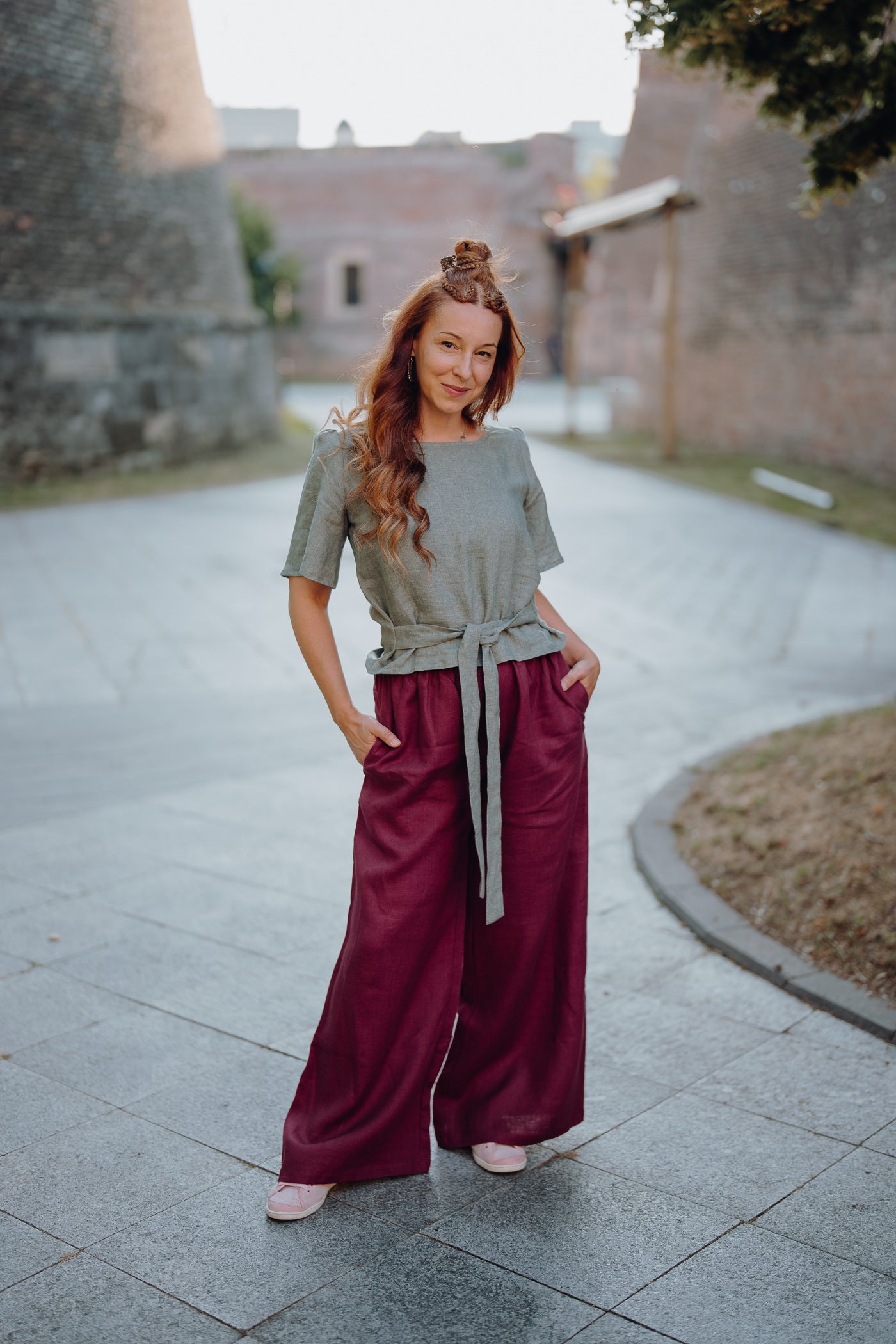 Sandra Linen Blouse White