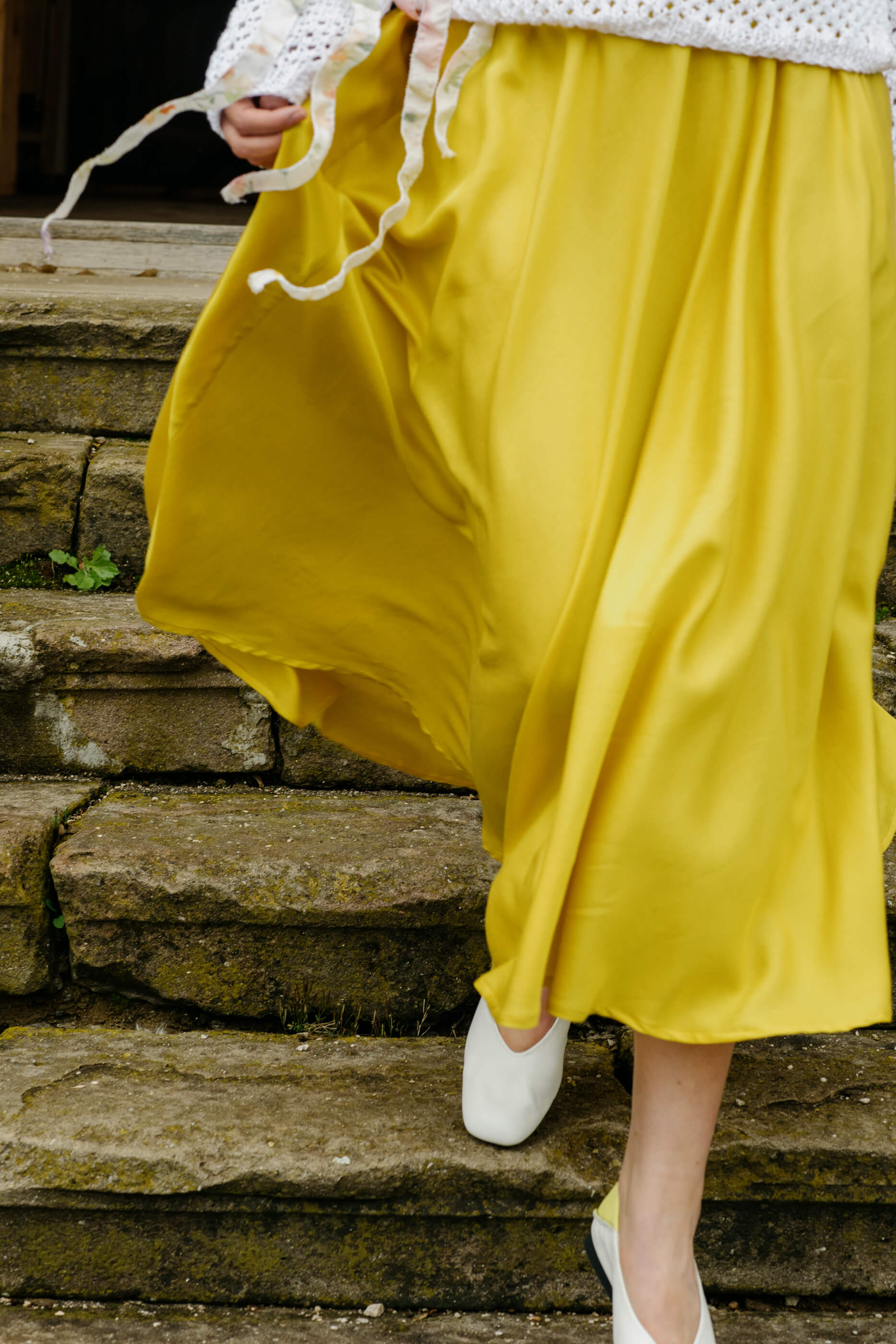 Long and Airy Skirt in Silk and Organic Cotton