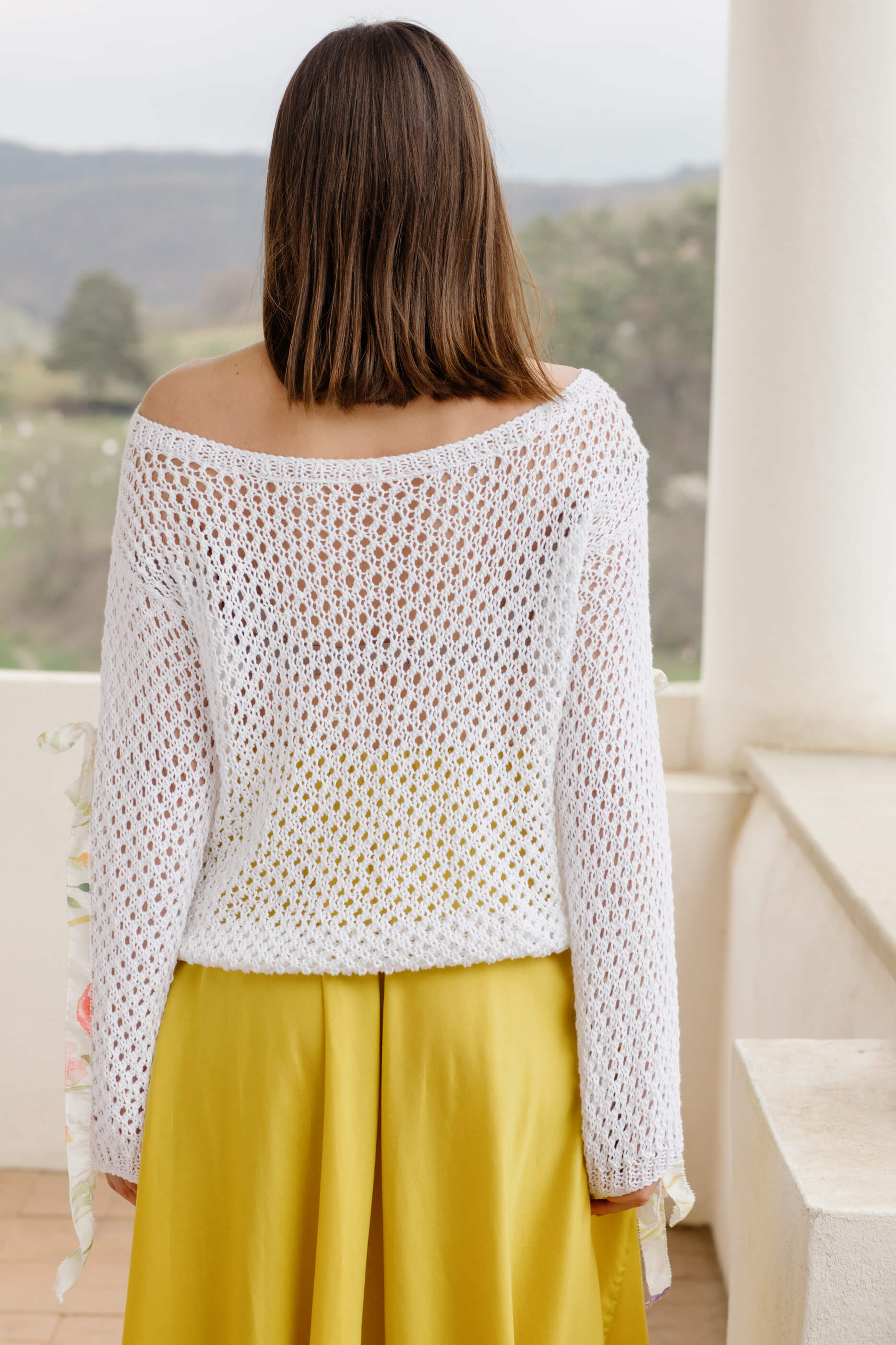 Infinity Organic Cotton Hand Knitted Blouse