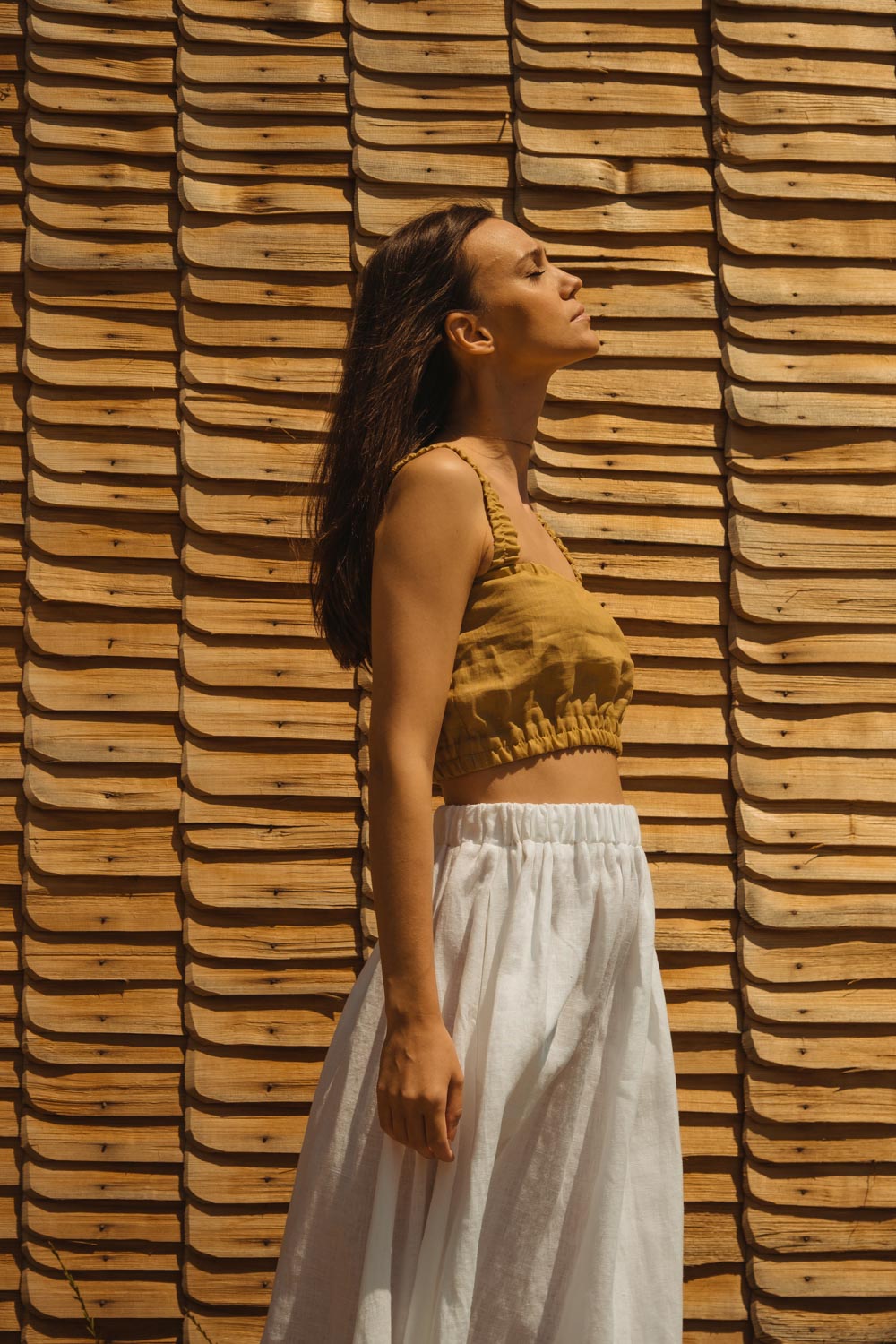 Linen crop top