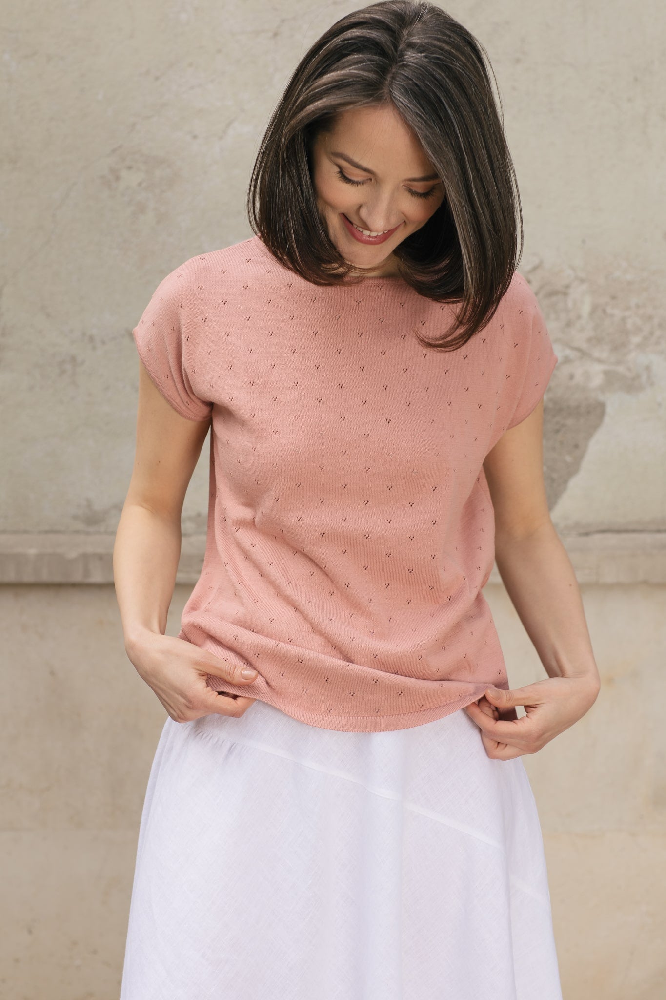 Finely Knitted Organic Cotton Top