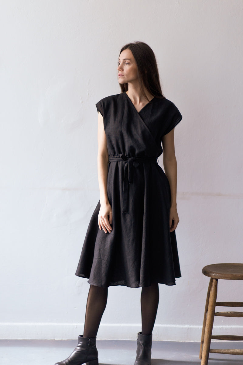 Florence Midi Linen Dress